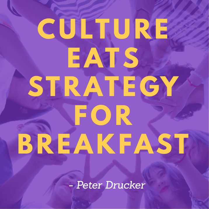Creating company culture Culture eats strategy for breakfast quote