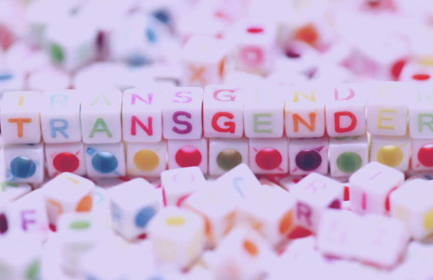 Transgender and gender bias multicoloured beads